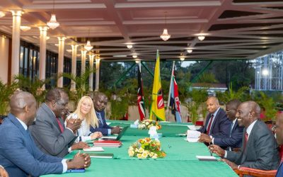 CS Oparanya with Committee of Experts during presentation of Report on the Transformation of the SACCO System in Kenya to President William Samoei Ruto.