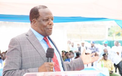 Cabinet Secretary, Ministry of Cooperatives and Micro, Small and Medium Enterprises Development Wycliffe Oparanya