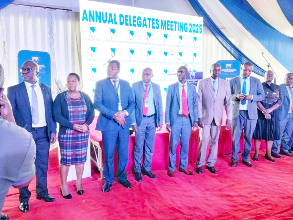 Gusii Mwalimu DT Sacco Staff introduce themselves during the ADM